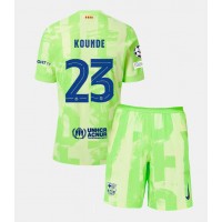 Barcelona Jules Kounde #23 Tredjedraktsett Barn 2024-25 Kortermet (+ Korte bukser)